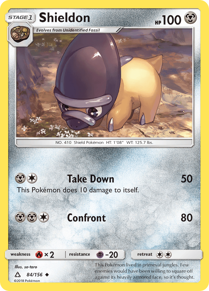 Shieldon Pokémon card