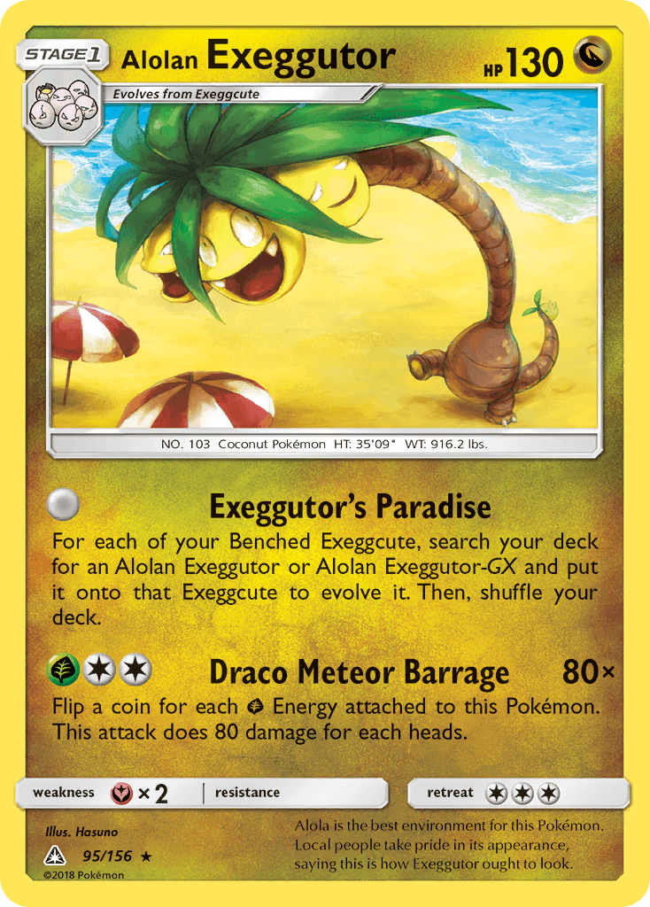 Alolan Exeggutor Pokémon card