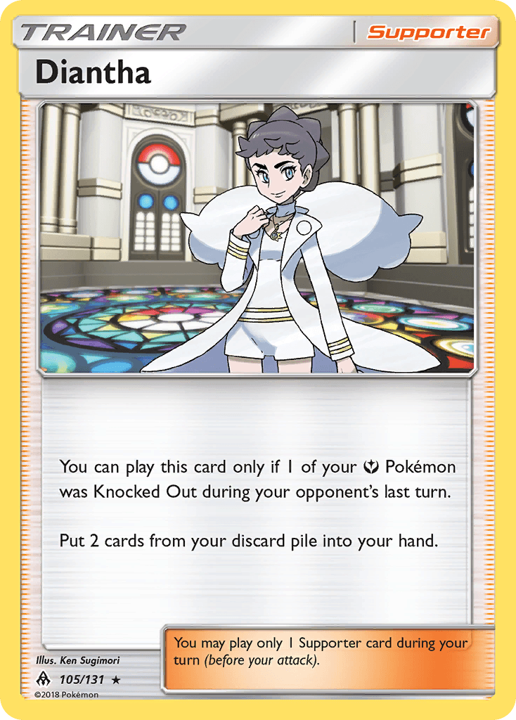 Diantha Pokémon card