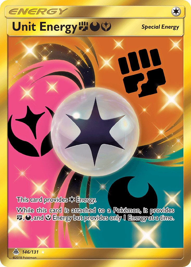 Unit Energy FightingDarknessFairy Pokémon card