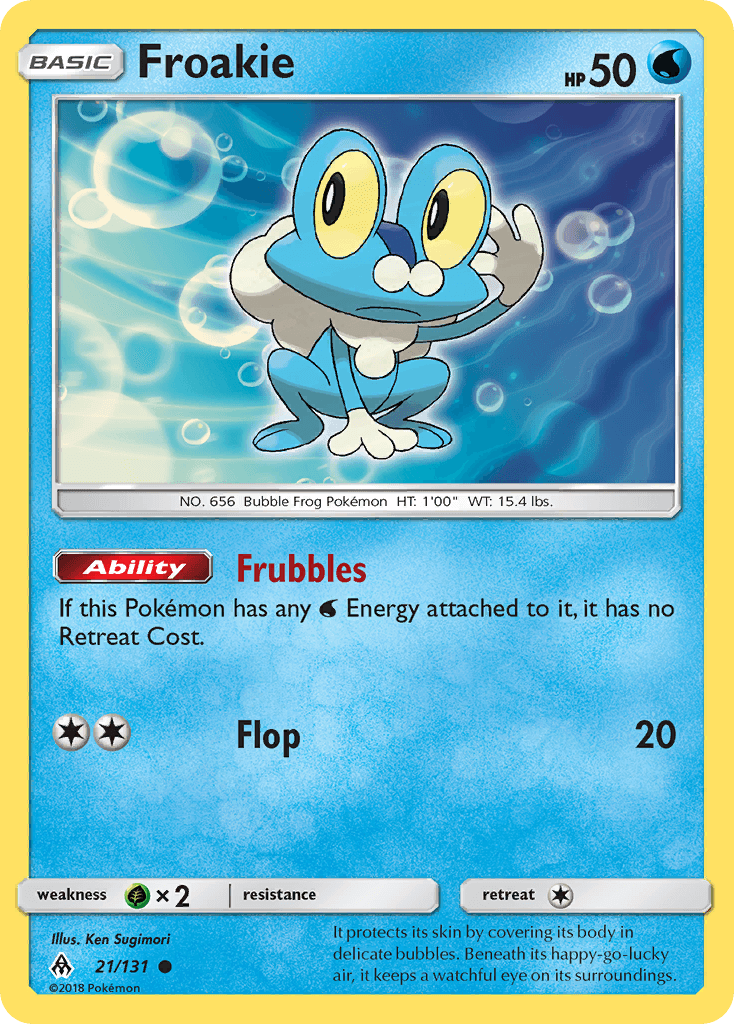 Froakie Pokémon card