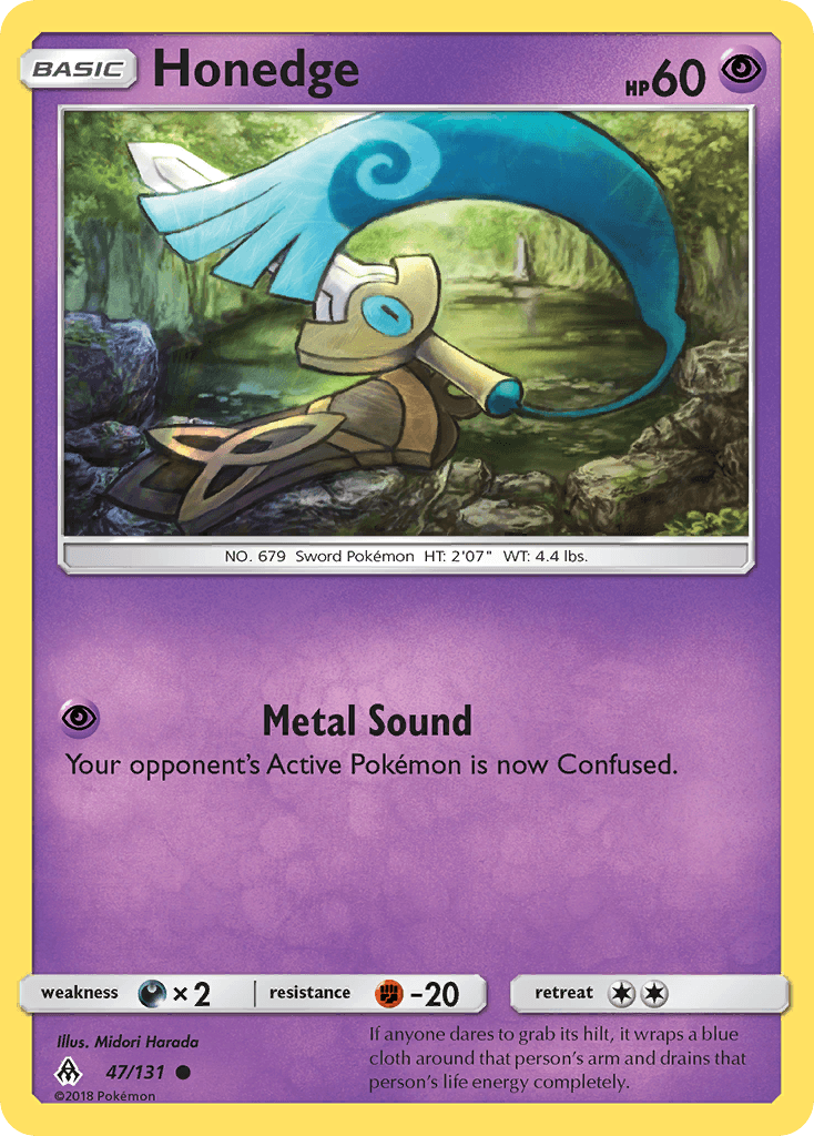 Honedge Pokémon card