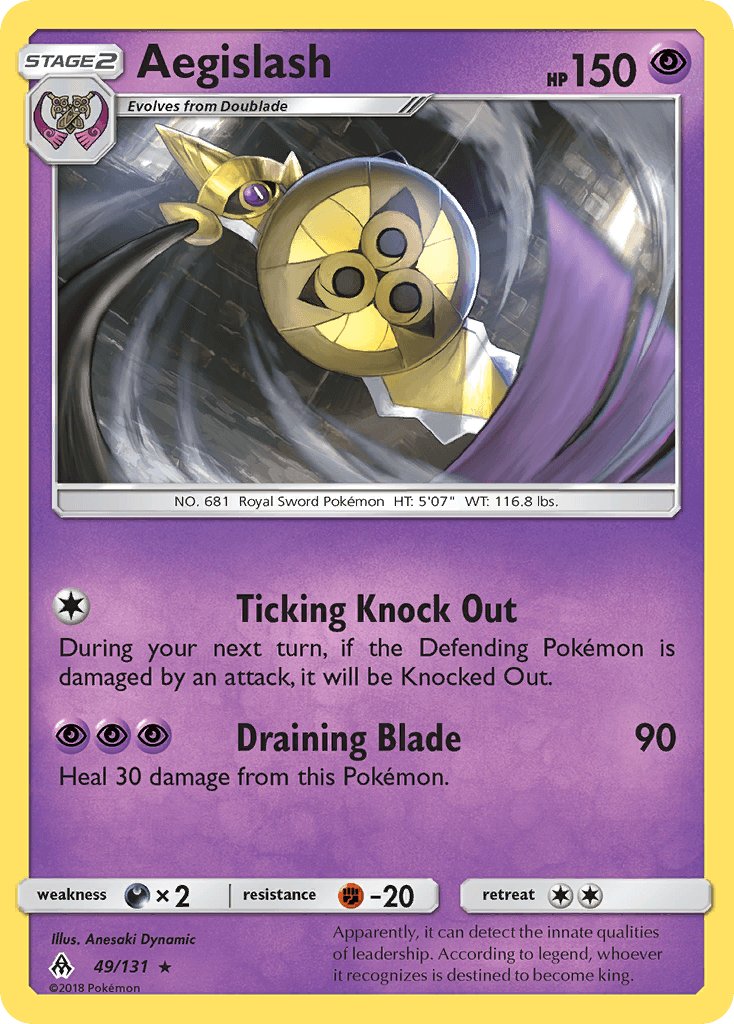 Aegislash Pokémon card