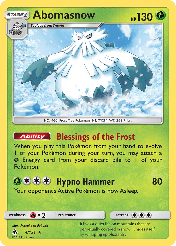 Abomasnow Pokémon card