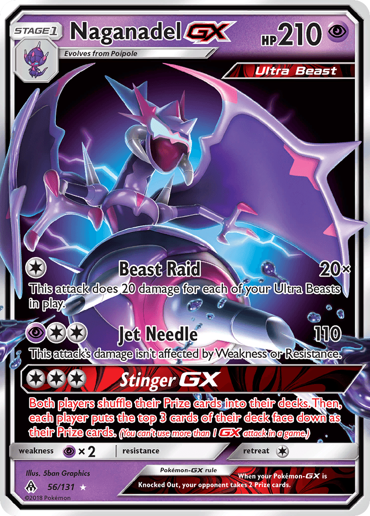 Naganadel-GX Pokémon card