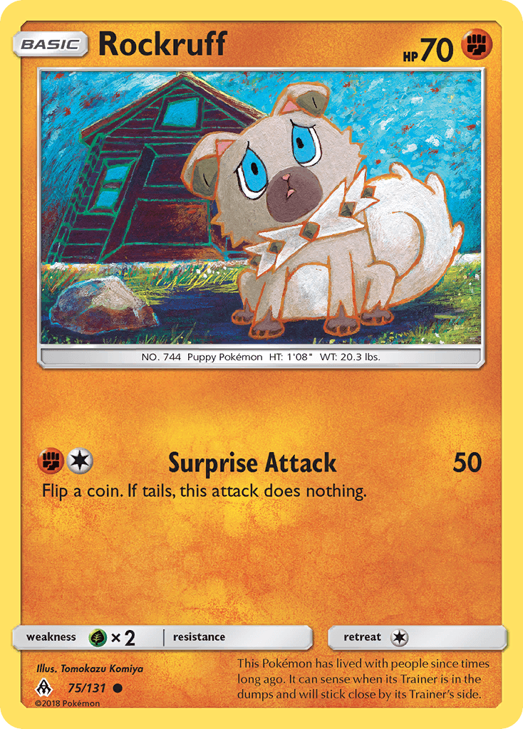 Rockruff Pokémon card