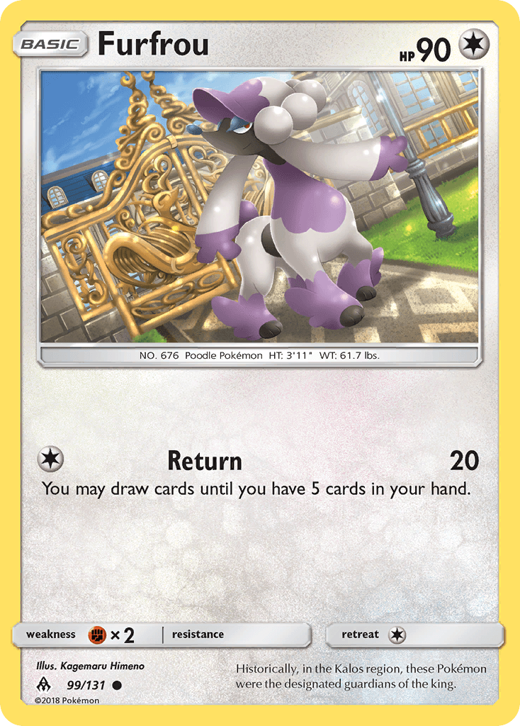 Furfrou Pokémon card