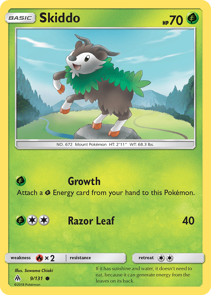 Skiddo Pokémon card