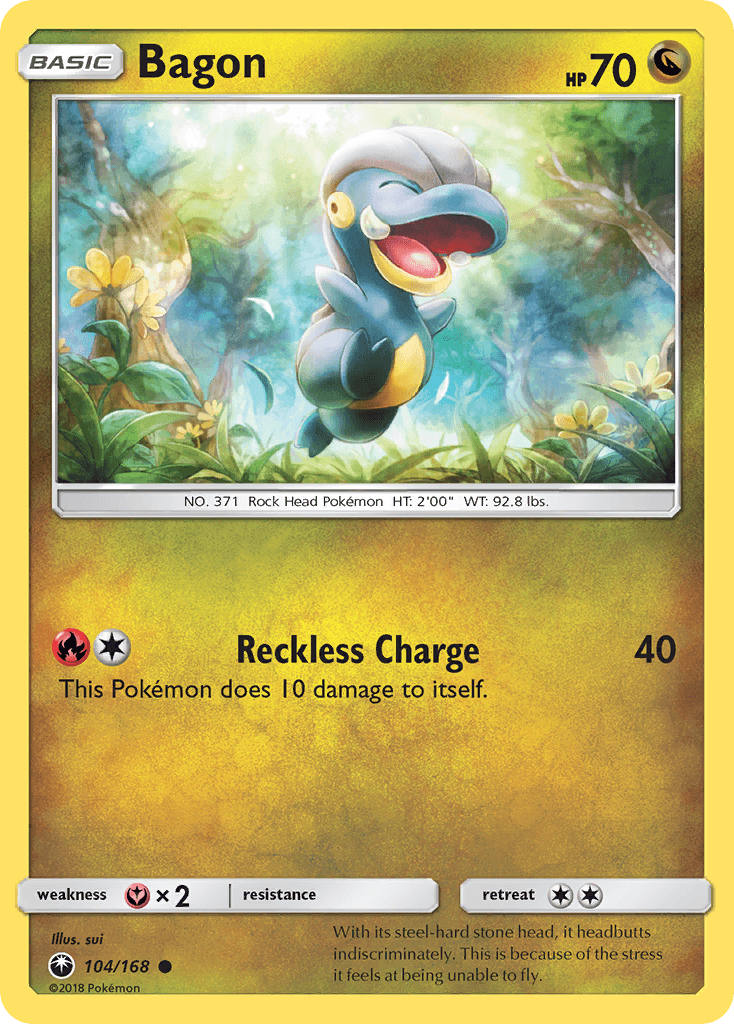 Bagon Pokémon card
