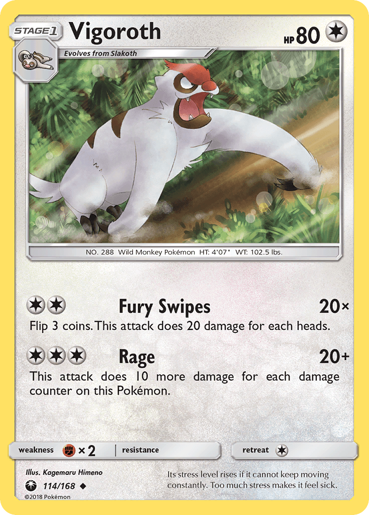 Vigoroth Pokémon card