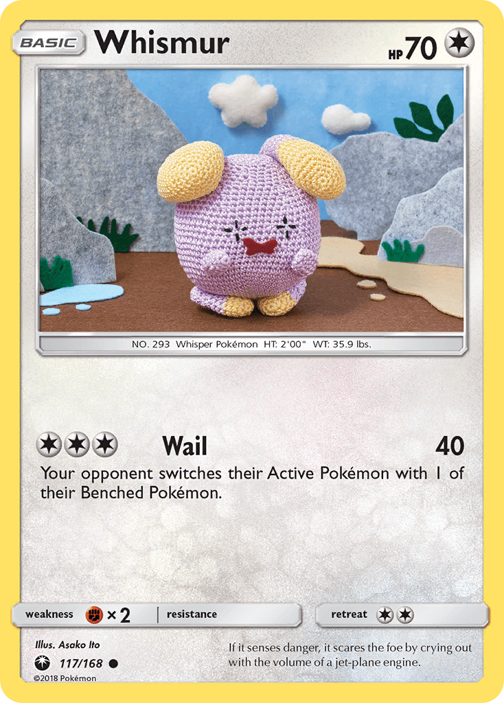 Whismur Pokémon card