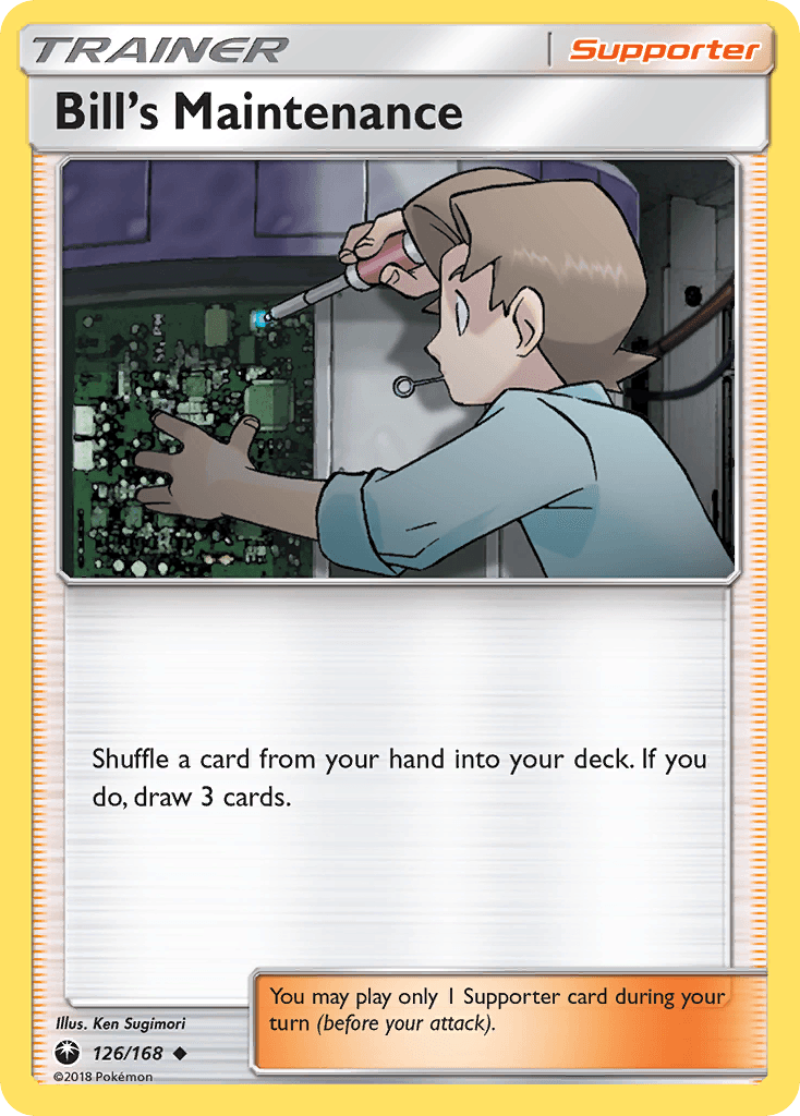 Bill's Maintenance Pokémon card