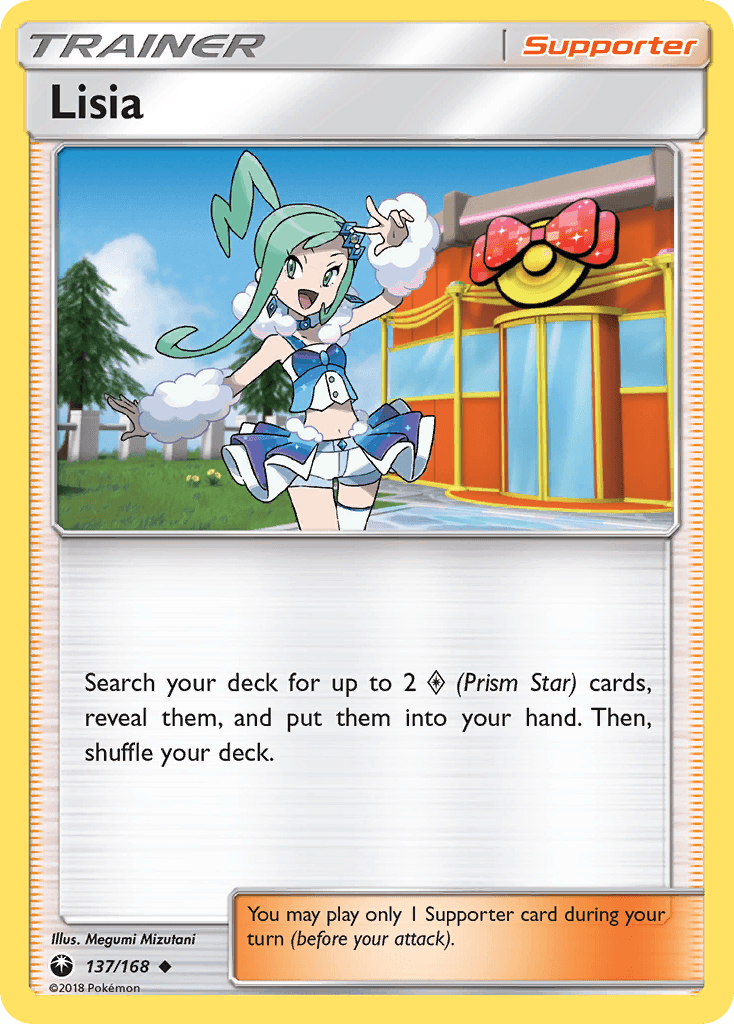 Lisia Pokémon card