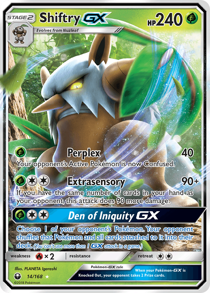 Shiftry-GX Pokémon card
