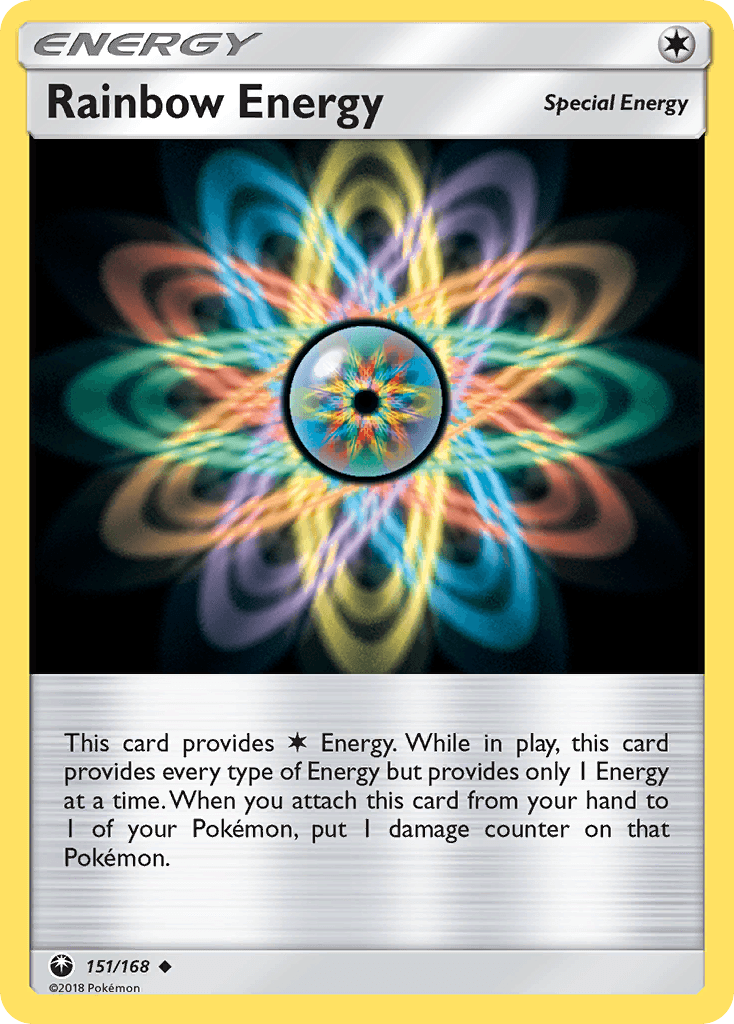 Rainbow Energy Pokémon card