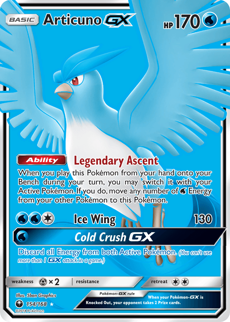 Articuno-GX Pokémon card