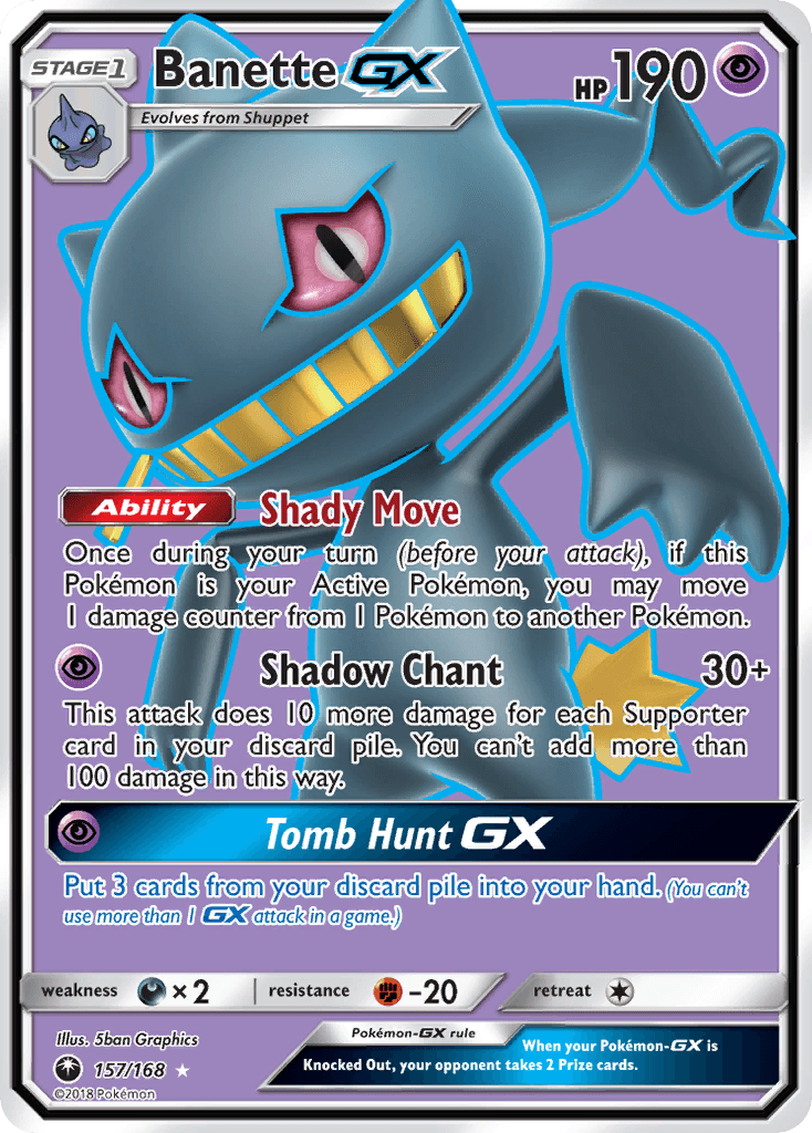Banette-GX Pokémon card