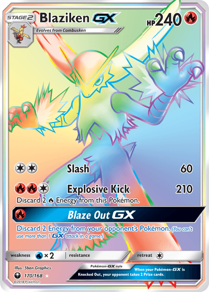 Blaziken-GX from Celestial Storm