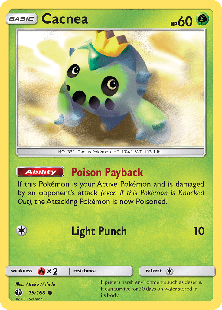 Cacnea Pokémon card
