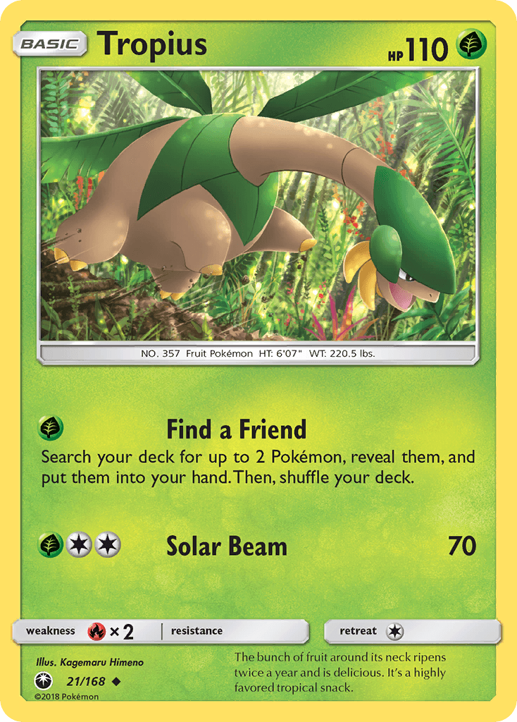 Tropius Pokémon card