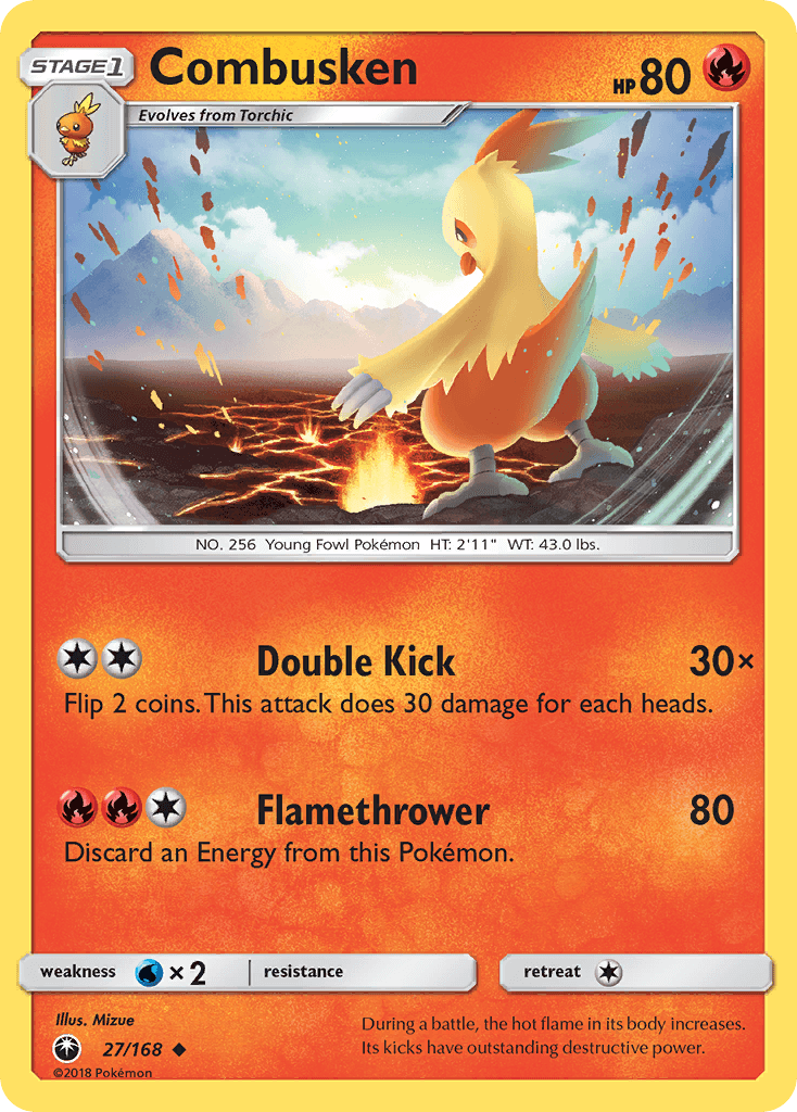 Combusken Pokémon card