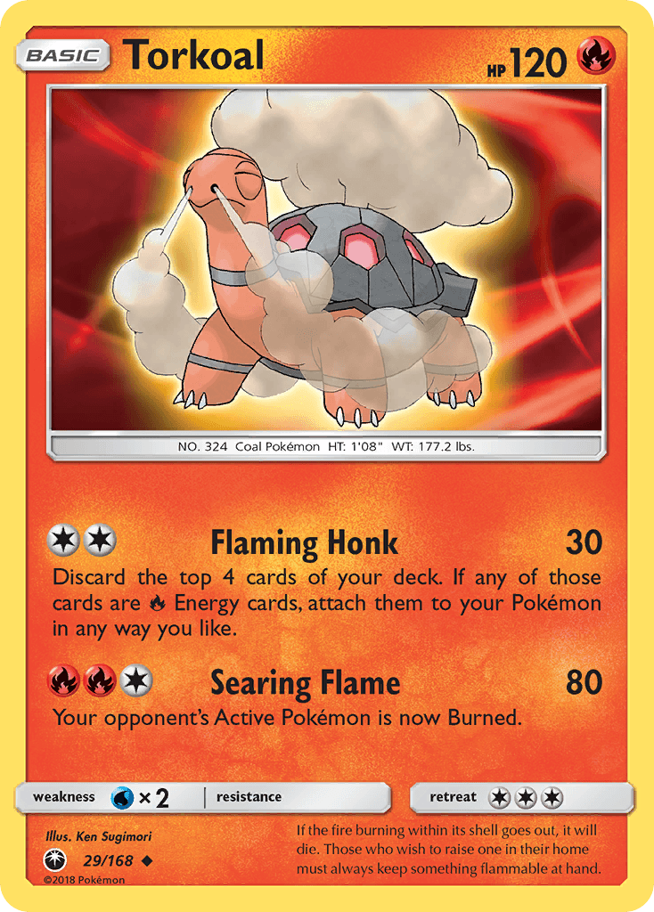 Torkoal Pokémon card