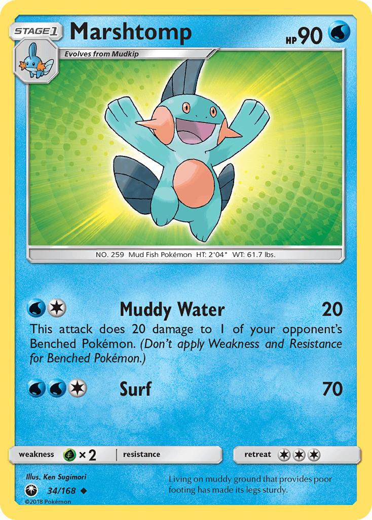 Marshtomp Pokémon card