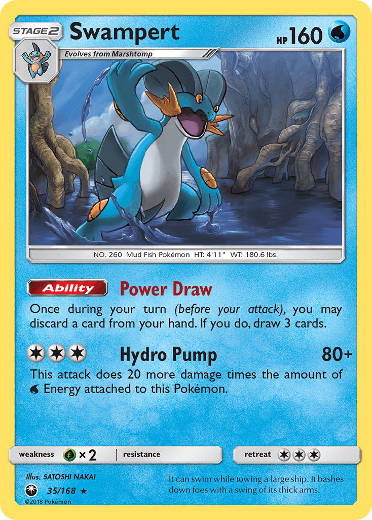 Swampert Pokémon card
