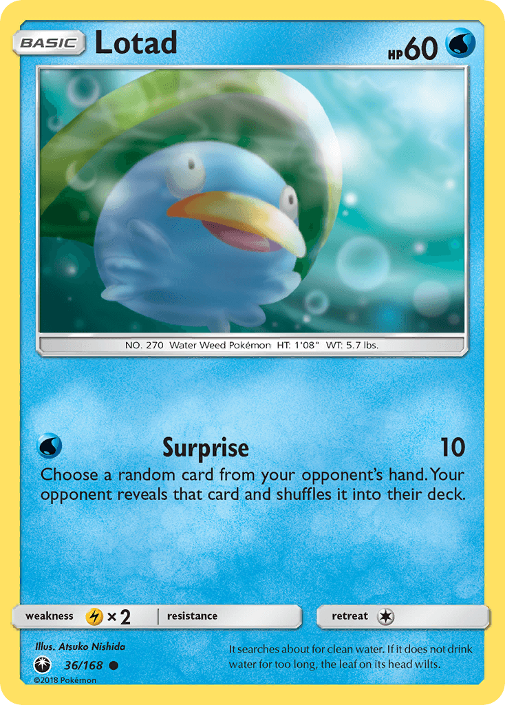 Lotad Pokémon card