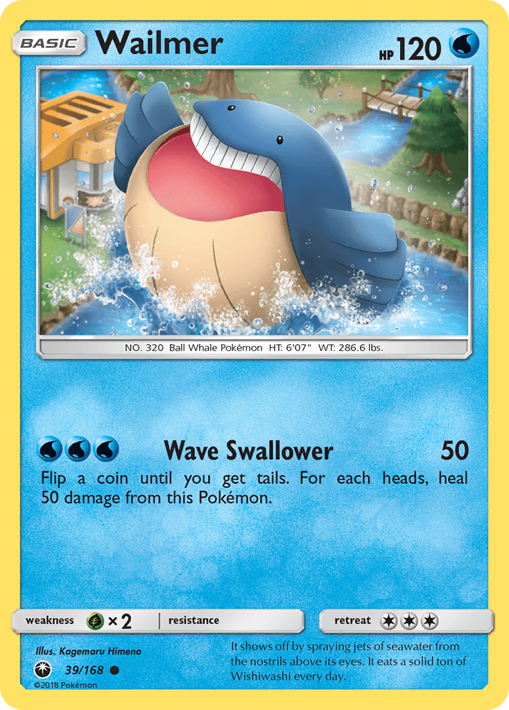 Wailmer Pokémon card