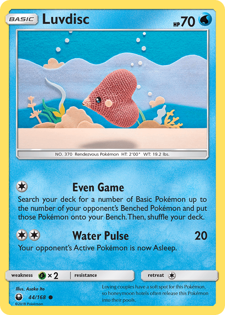Luvdisc Pokémon card