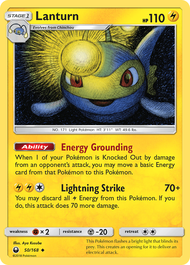Lanturn Pokémon card