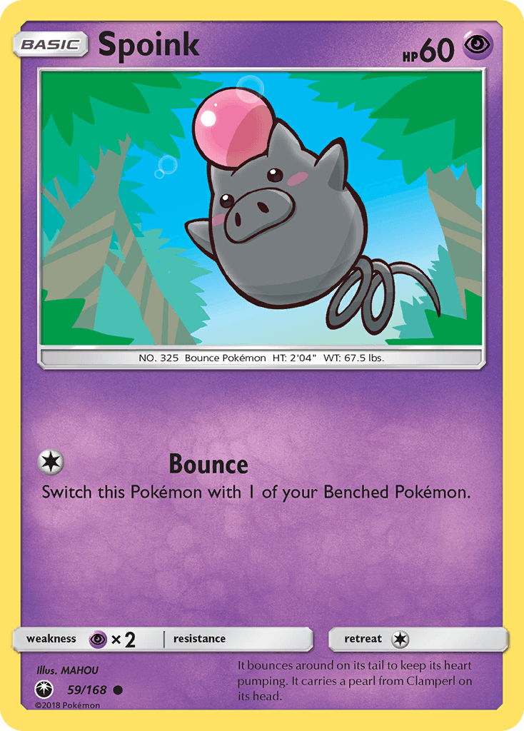 Spoink Pokémon card