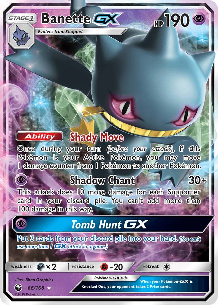 Banette-GX Pokémon card