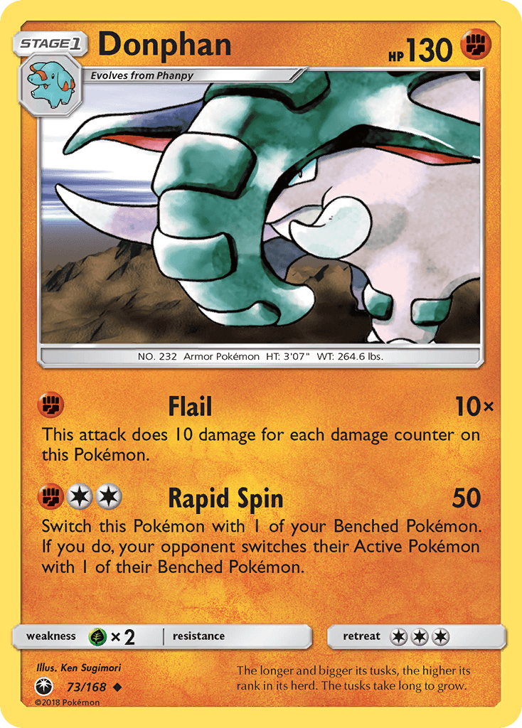 Donphan Pokémon card