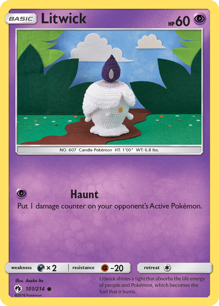 Litwick Pokémon card