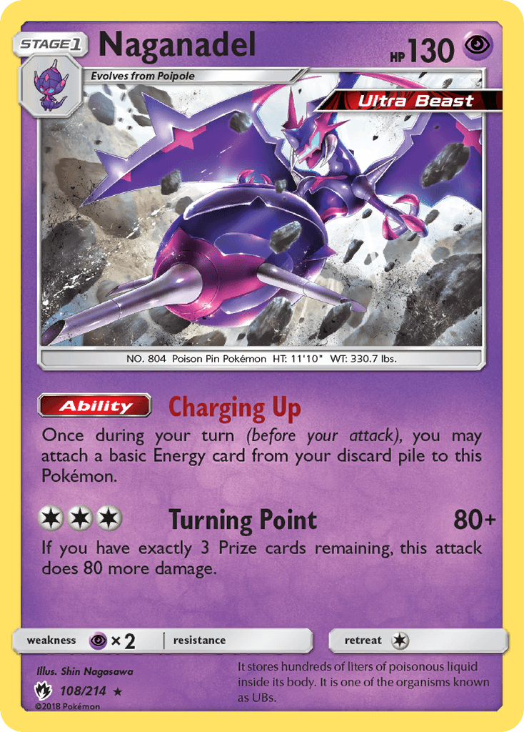 Naganadel Pokémon card