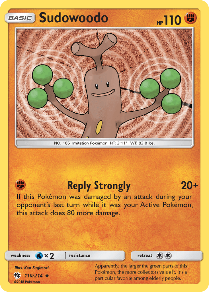 Sudowoodo Pokémon card