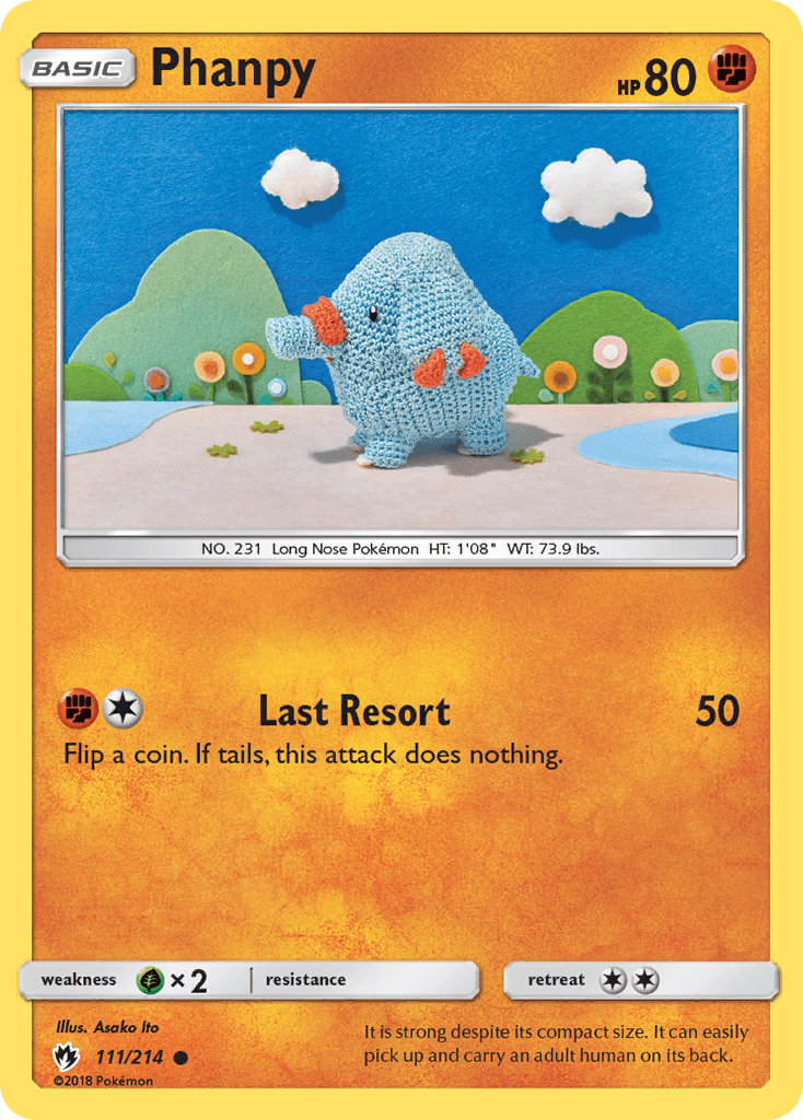 Phanpy Pokémon card
