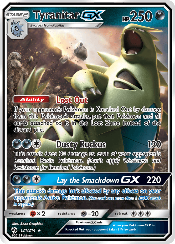 Tyranitar-GX from Lost Thunder