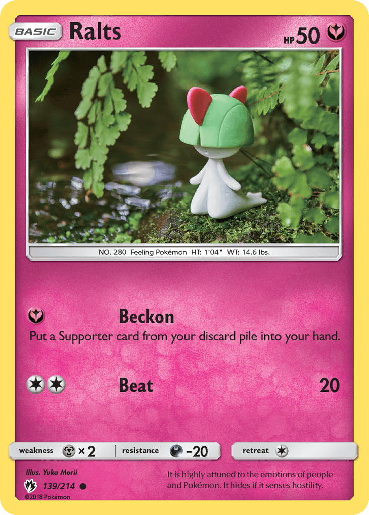 Ralts Pokémon card