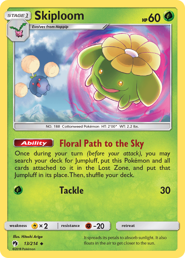 Skiploom Pokémon card