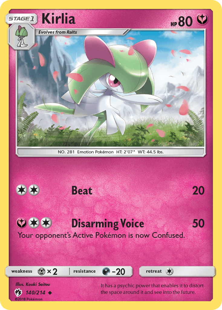 Kirlia Pokémon card