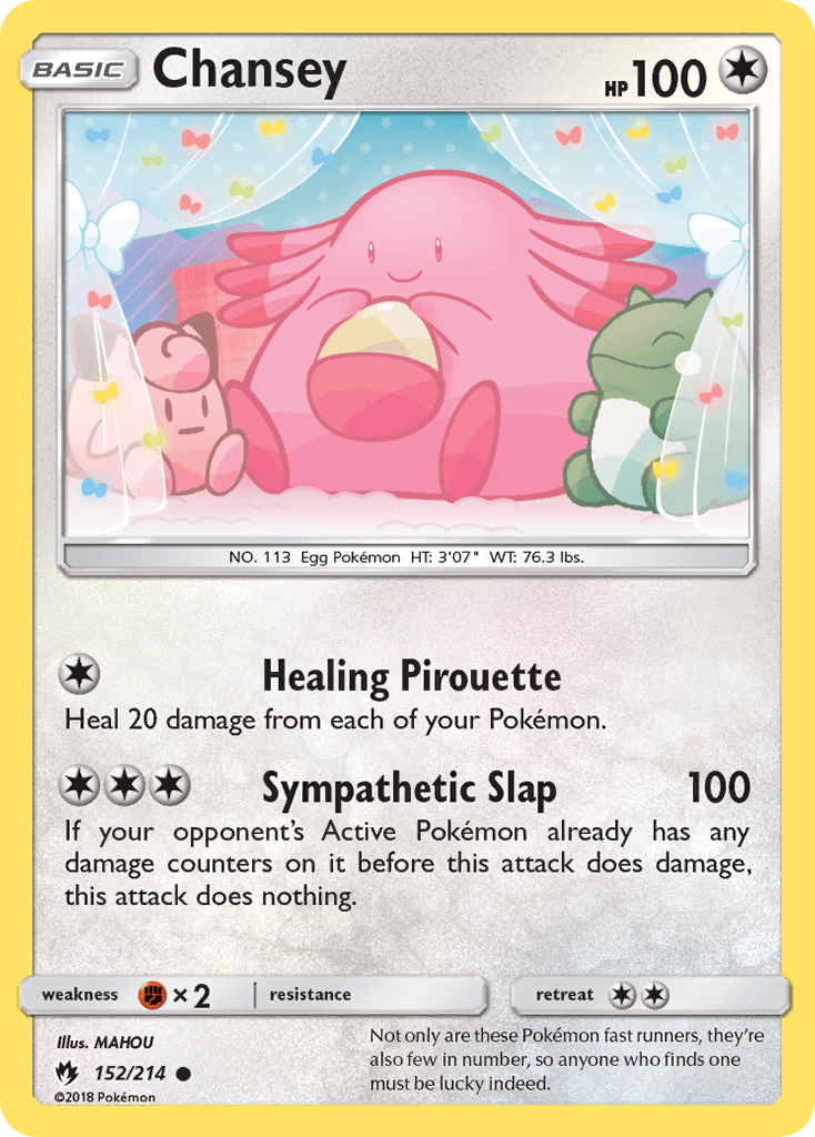 Chansey Pokémon card