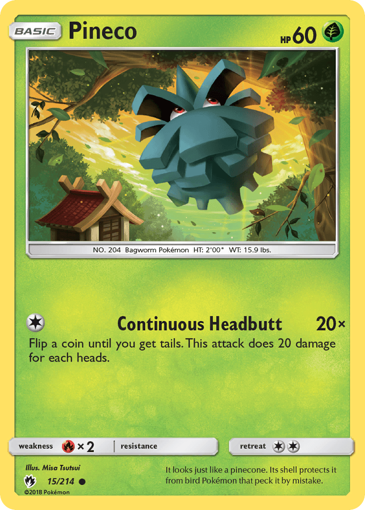 Pineco Pokémon card