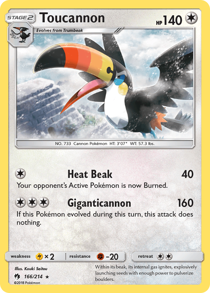 Toucannon Pokémon card