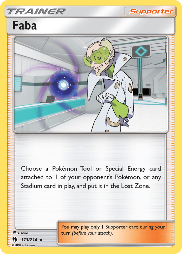 Faba Pokémon card