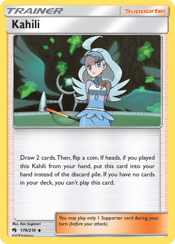 Kahili Pokémon card