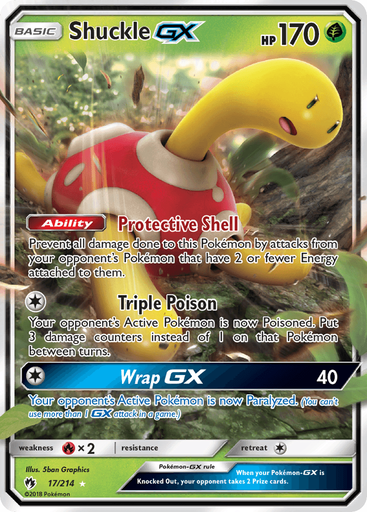 Shuckle-GX Pokémon card