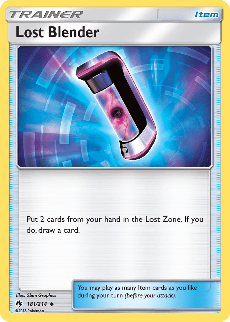 Lost Blender Pokémon card